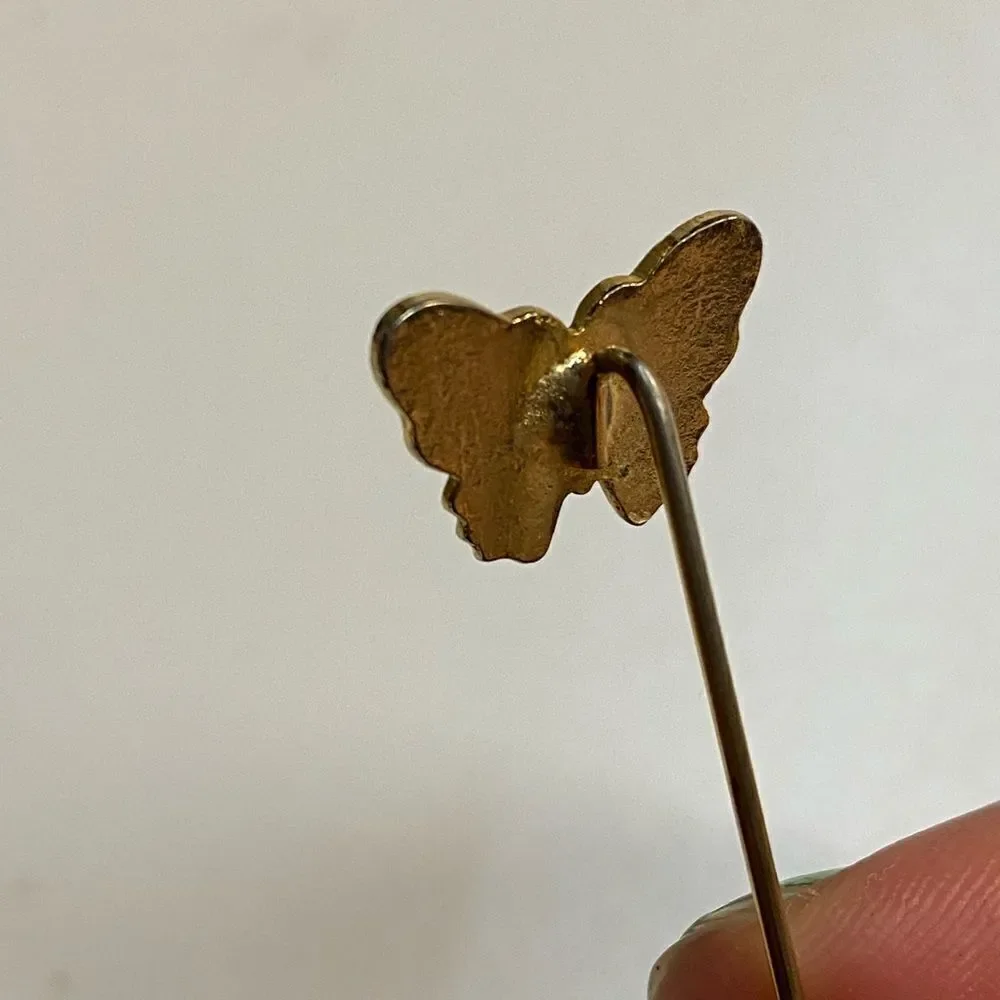 Vintage Gold Butterfly Brooch Pin Retro Nature Inspired Statement Jewelry